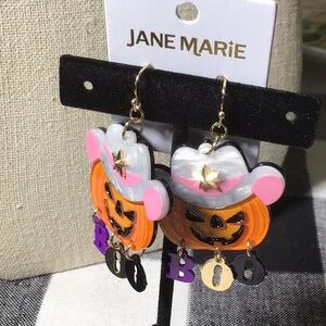 EARRINGS 🎃 Cow Girl Pumpkin🎃🎃